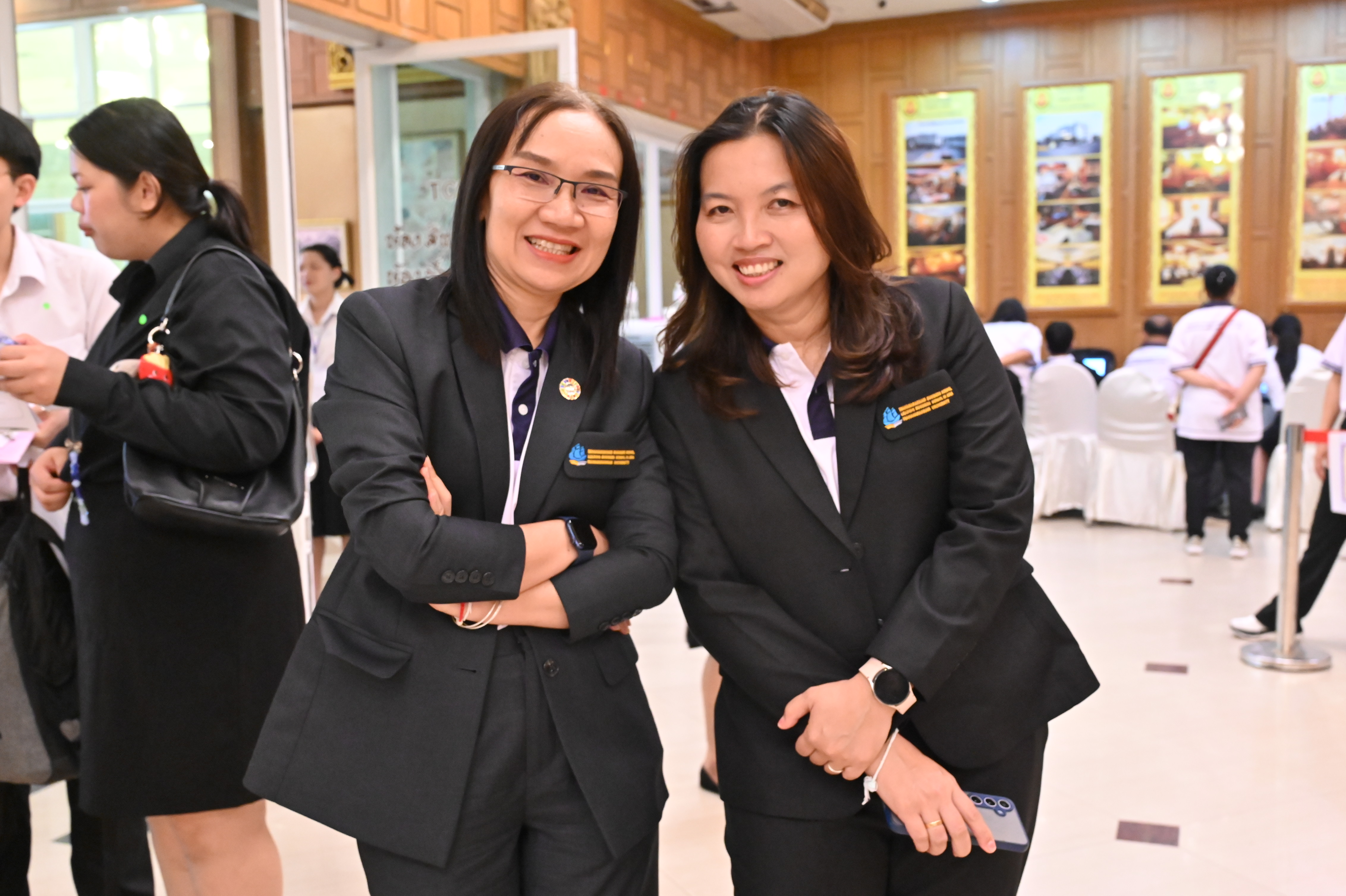 ภาพบรรยากาศการฝึกซ้อมงานรับพระราชทานปริญญาบัตร มหาวิทยาลัยมหาสารคาม ประจำปีการศึกษา 2567 (การฝึกซ้อมย่อยระดับคณะวันแรก) 