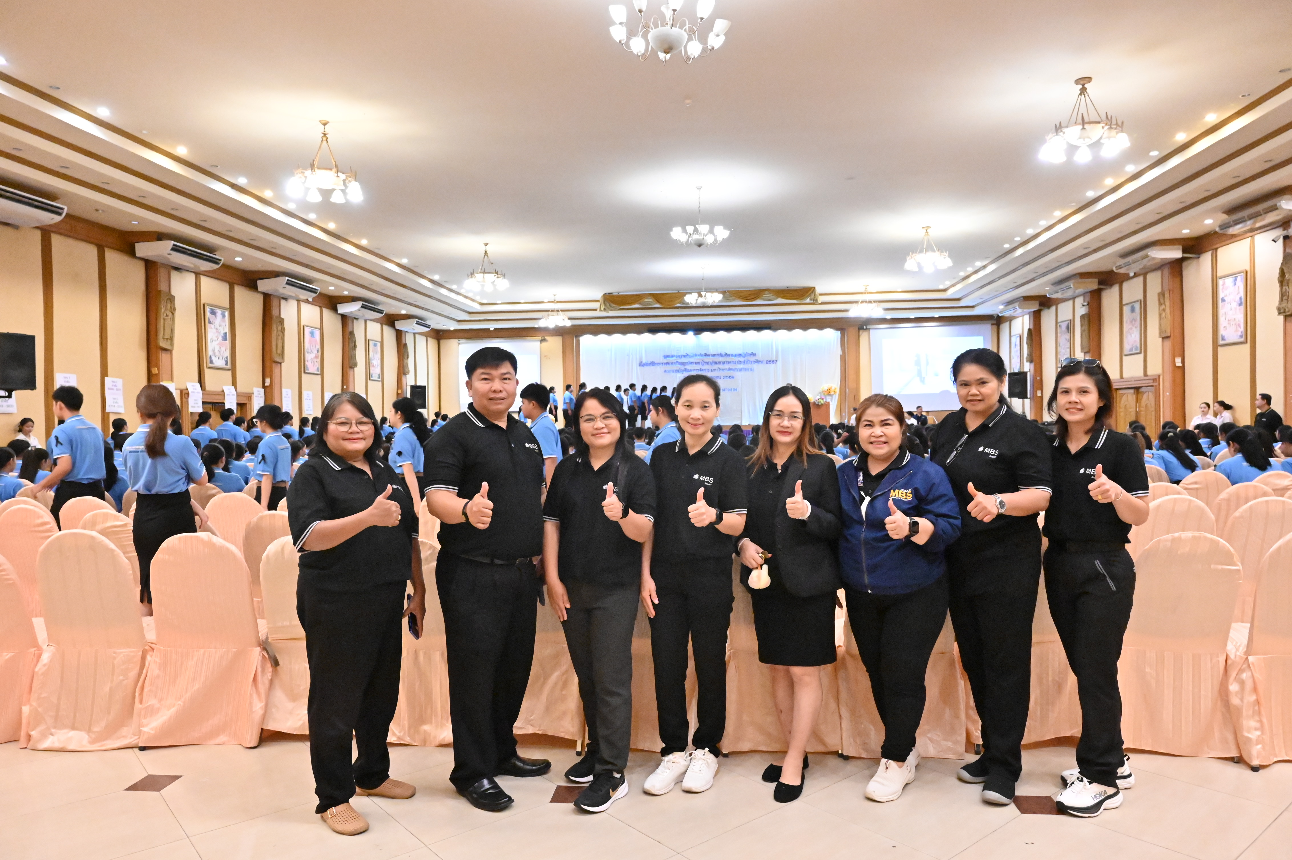 ภาพบรรยากาศการฝึกซ้อมงานรับพระราชทานปริญญาบัตร มหาวิทยาลัยมหาสารคาม ประจำปีการศึกษา 2567(การฝึกซ้อมย่อยระดับคณะวันที่สอง) 