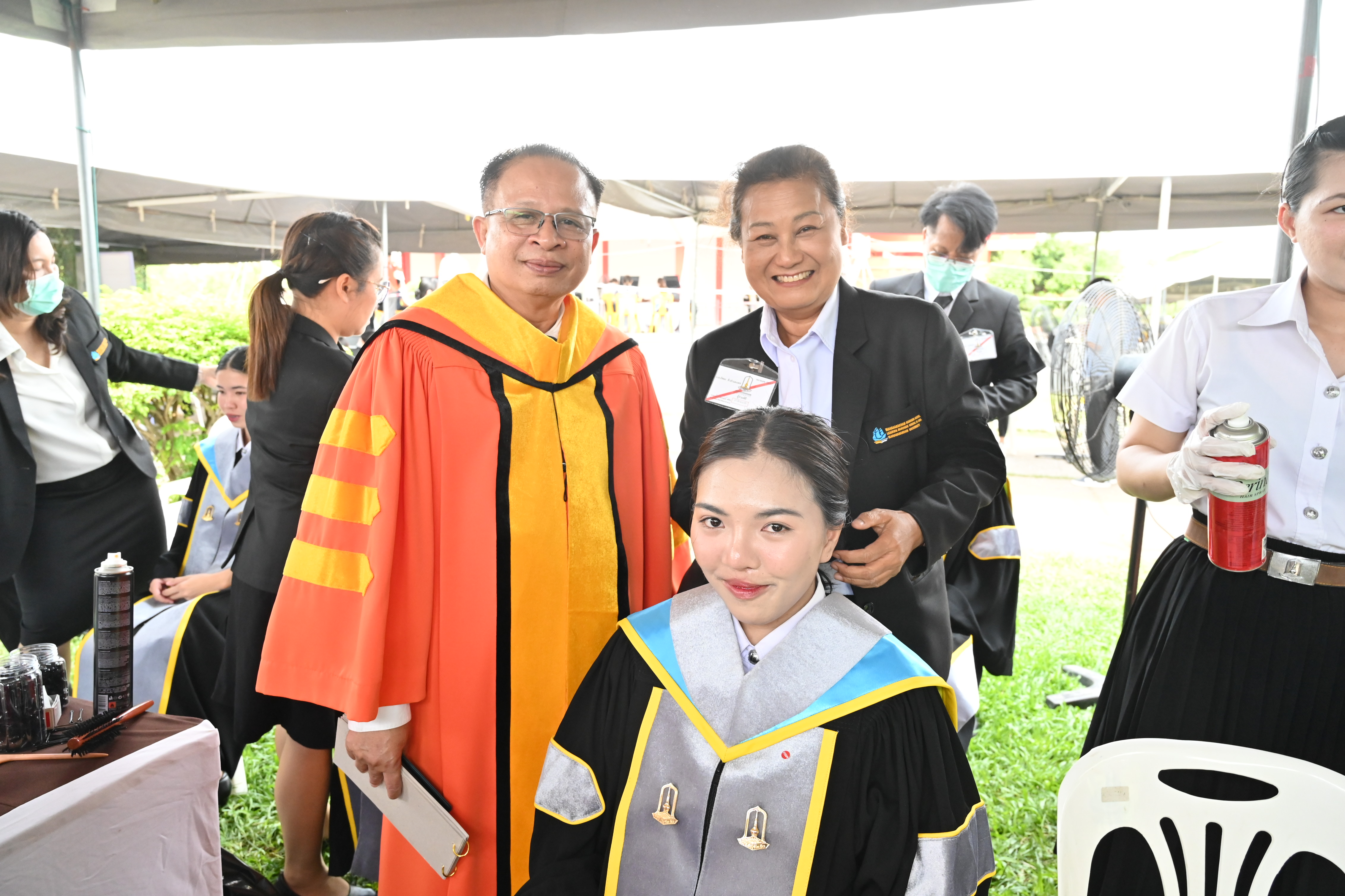 ภาพบรรยากาศการฝึกซ้อมงานรับพระราชทานปริญญาบัตร มหาวิทยาลัยมหาสารคาม ประจำปีการศึกษา 2567 (พิธีซ้อมใหญ่) 