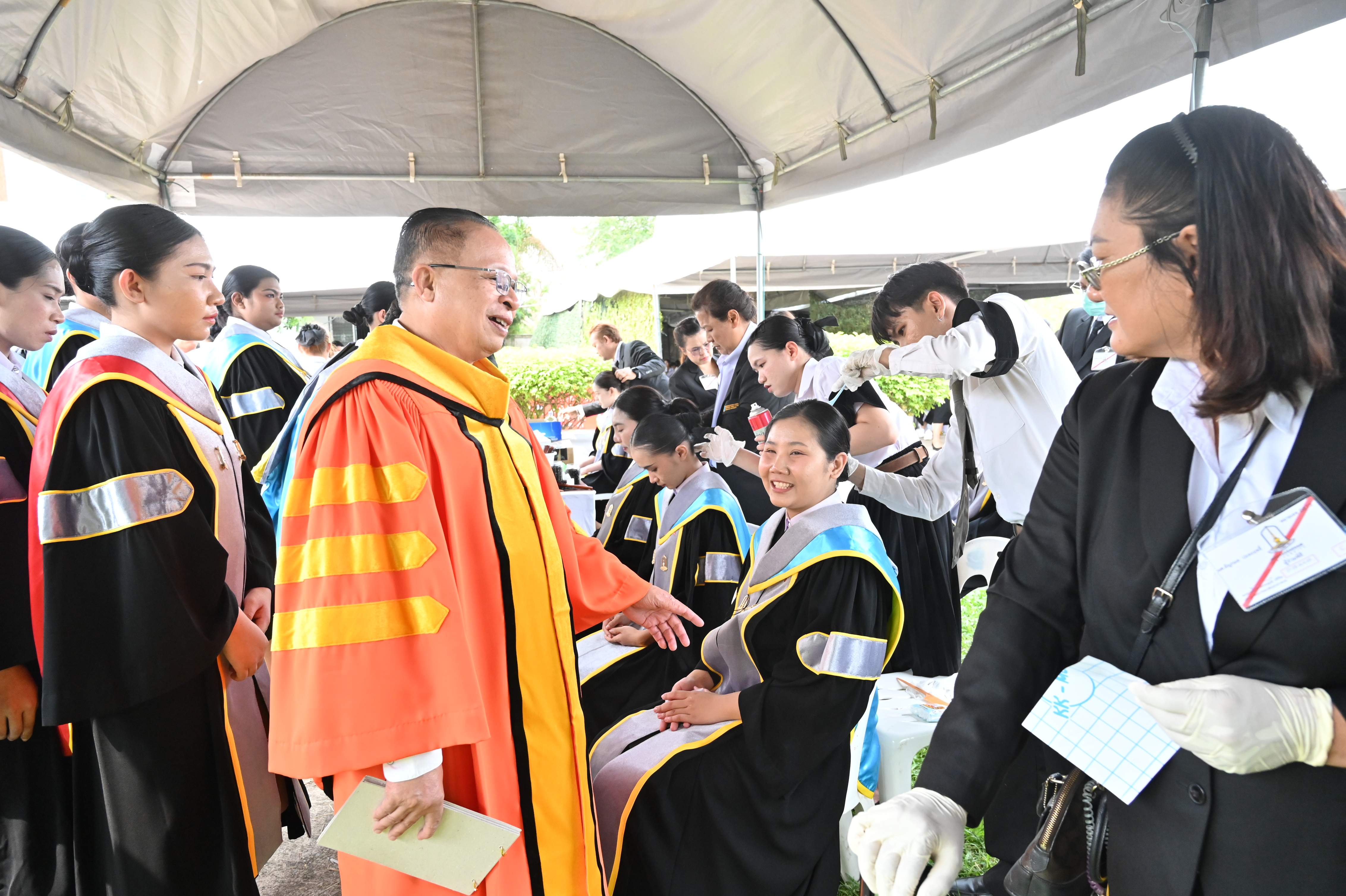 ภาพบรรยากาศการฝึกซ้อมงานรับพระราชทานปริญญาบัตร มหาวิทยาลัยมหาสารคาม ประจำปีการศึกษา 2567 (พิธีซ้อมใหญ่) 